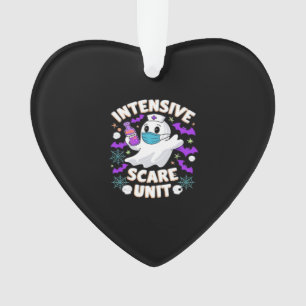 Intensive Scare Unit Nurse Halloween ICU Nurse Ess Ornament