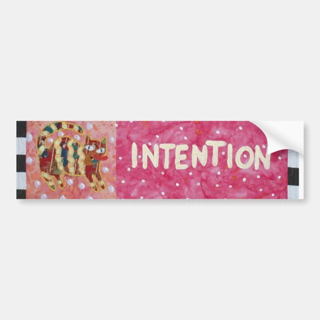 Intention Bumper Sticker (Front)