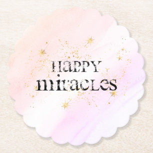 *~*  INTENTION COASTER - HAPPY MIRACLES Rainbow