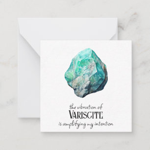 *~* Intention Tourmaline AP64 Flat Note Card
