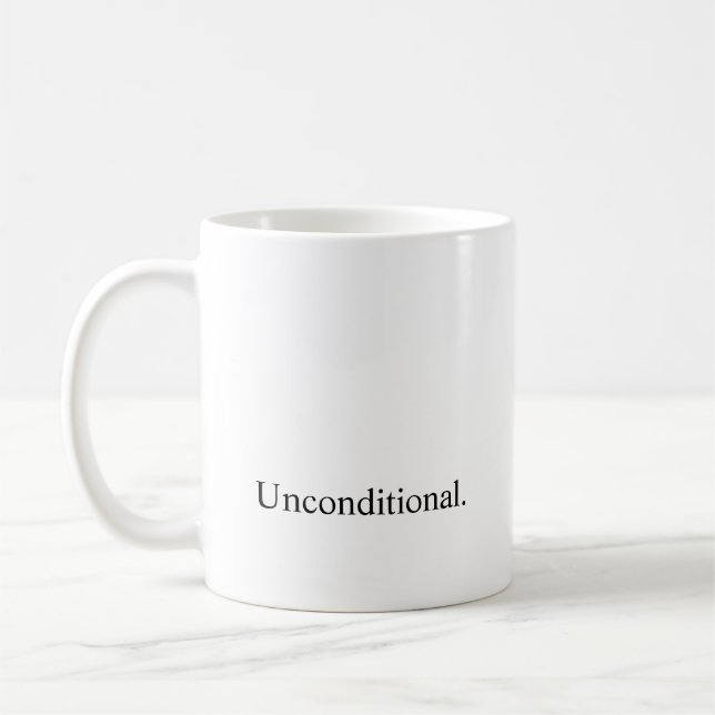 Intention "Unconditional" Coffee Mug (Left)