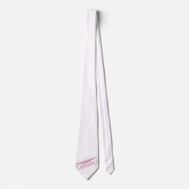 Intentional Blank Page Neck Tie (Front)
