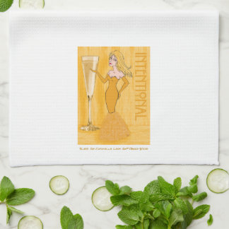 Intentional Champagne Woman Kitchen Towel