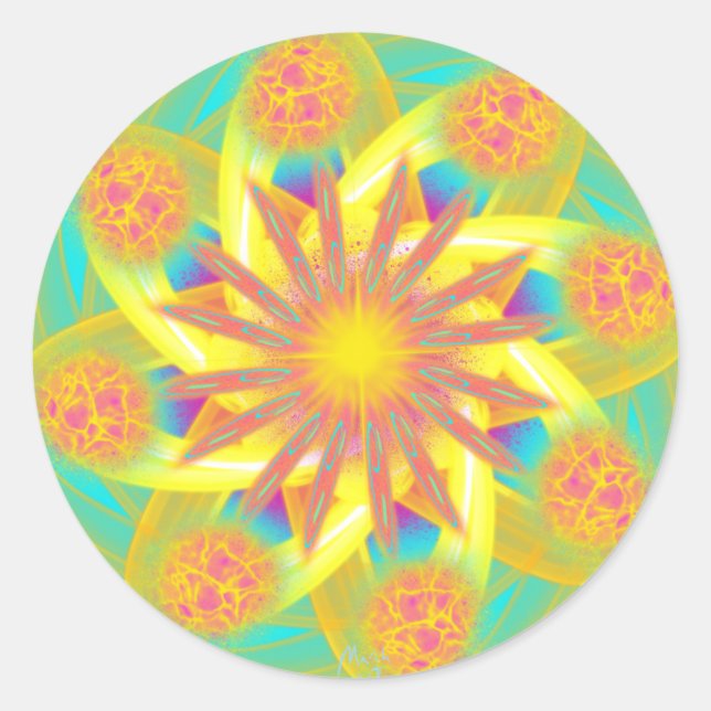 Inter-Galactic Gateway by Power Flower Classic Round Sticker (Front)