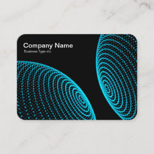 Interacted Spheres - Sky Blue lights Business Card