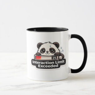 Interaction Limit Exceeded Panda Design Mug