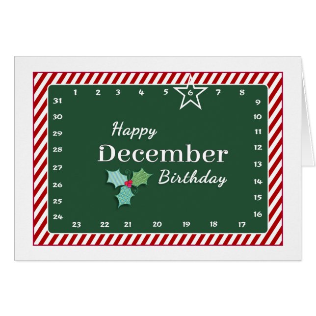 Interactive 'Move the Star' DECEMBER Birthday (Front Horizontal)