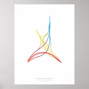 Interchange Choreography: Pine Bluff, AR, US Poster