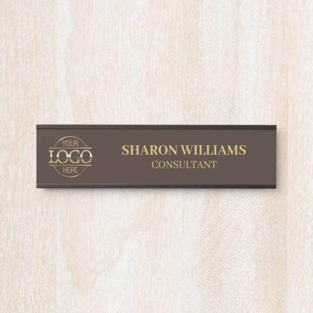 Interchangeable Professional Custom Business Logo Door Sign (Front)