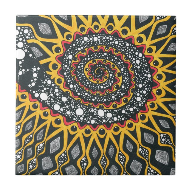 interconnected ceramic tile (Front)