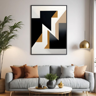 Interconnected Geometry Poster