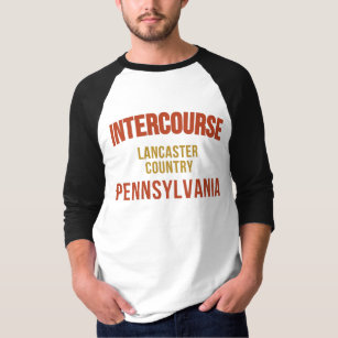 Intercourse Pennsylvania Map, Lancaster Pa T-Shirt