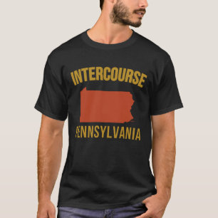 Intercourse Pennsylvania Map, Lancaster Pa T-Shirt