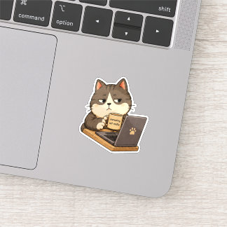 Interesting Not Really Cat Sticker