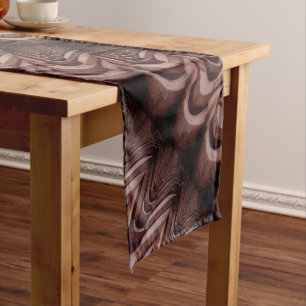 Interesting photo, roof tiles with perspective short table runner
