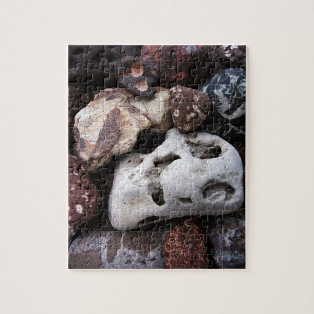 Interesting Rocks from Lake Michigan Shore Jigsaw Puzzle (Vertical)