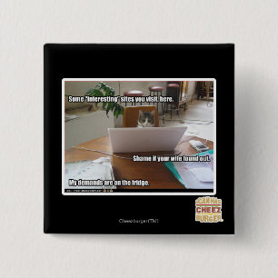 Interesting sites 15 cm square badge