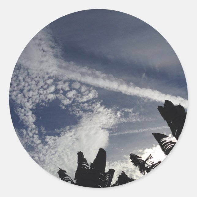 Interesting Sky Classic Round Sticker (Front)