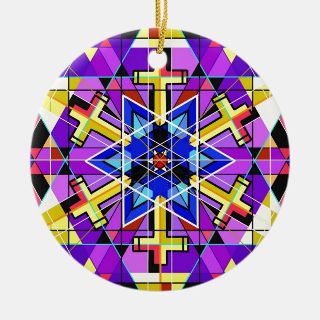 Interfaith. Ceramic Ornament (Front)