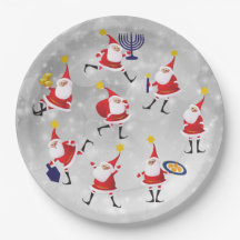 Interfaith Hanukkah/Christmas Plates