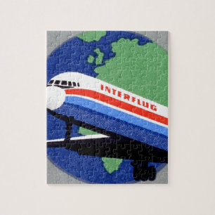INTERFLUG - National Airline of DDR, East Germany Jigsaw Puzzle