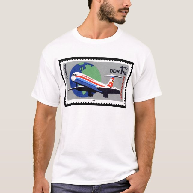 INTERFLUG - National Airline of DDR, East Germany T-Shirt (Front)