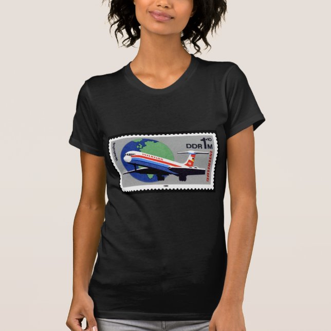 INTERFLUG - National Airline of DDR, East Germany T-Shirt (Front)