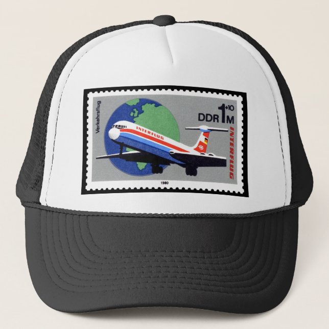 INTERFLUG - National Airline of DDR, East Germany Trucker Hat (Front)