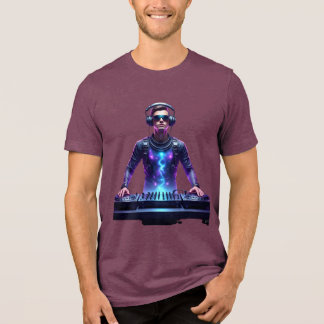 Intergalactic DJ – Cosmic Beats T-Shirt Tri-Blend Shirt