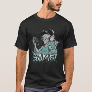 Intergalactic Gamer Tee – DarkGG Alien Streetwear