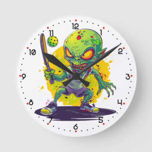 Intergalactic Pickleball Round Clock
