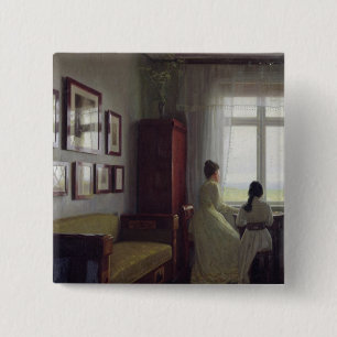 Interior, 1901 15 cm square badge