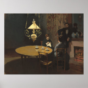 Interior, after Dinner - Claude Monet Fine Art Poster