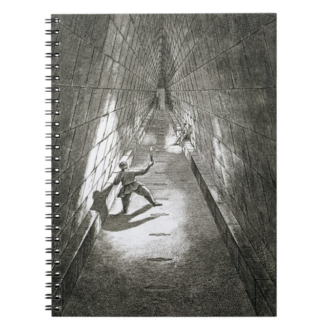 Interior Ascent of a Pyramid, c.1780 (engraving) Notebook (Front)
