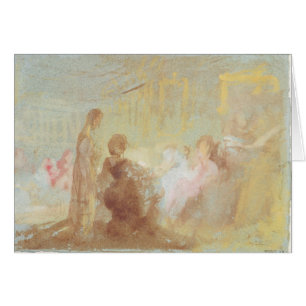Interior at Petworth House people in