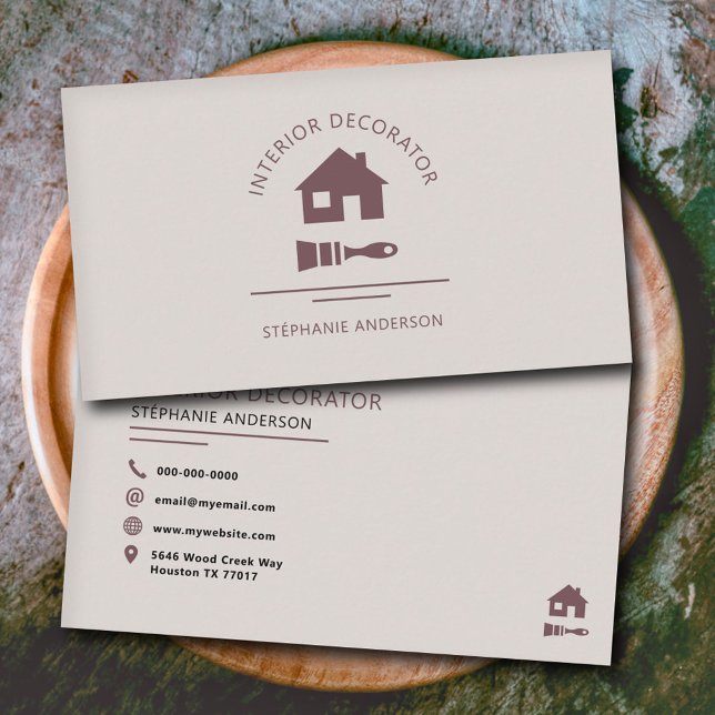 Interior Decorator Business Card (Interior Decorator Business Card)