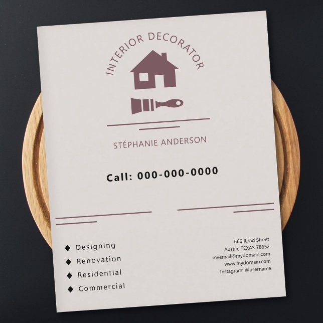 Interior Decorator Flyer (Interior Decorator Flyer)
