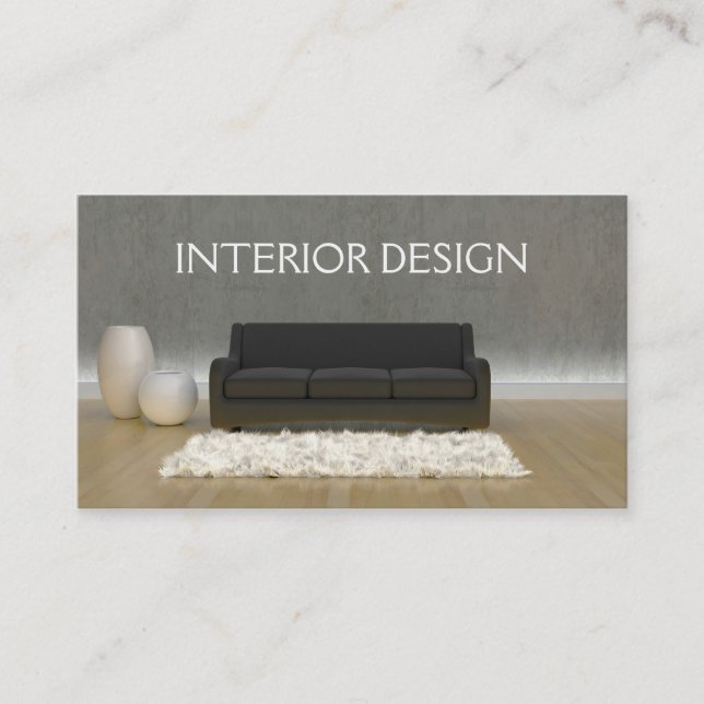 Interior Design Business Card (Front)