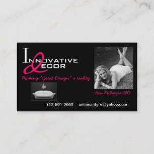 Interior Design Business cards chandelier