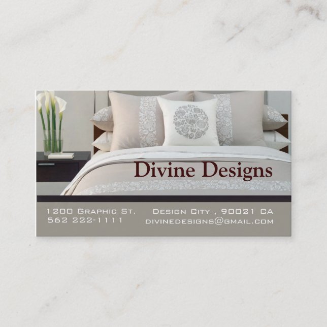 Interior Design - Customised Business Card (Front)