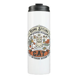 Interior Design Home Styling Cat Interior Design H Thermal Tumbler