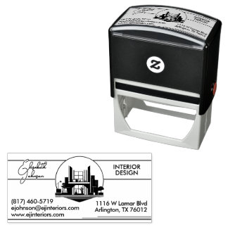 Interior Design or Architect Logo Self-inking Stamp