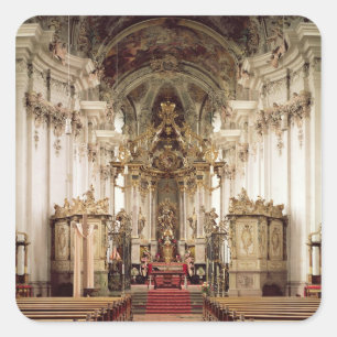 Interior, designed by Balthasar Neumann  1734-54 Square Sticker