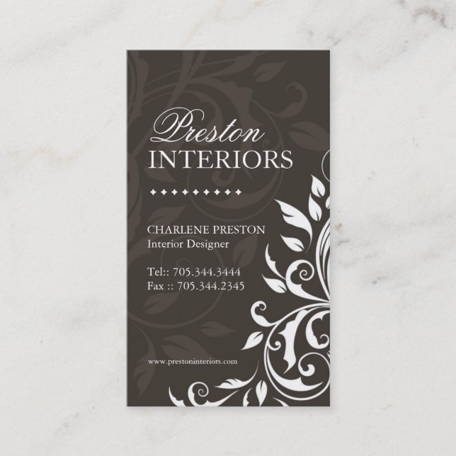 Interior Designer Business Card (Front)