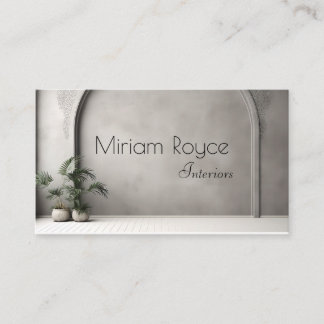 Interior designer business card