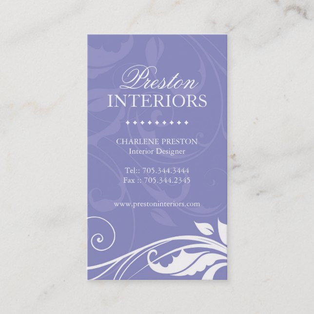 Interior Designer Business Card (Front)