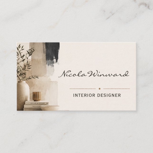 Interior Designer Business Card (Front)