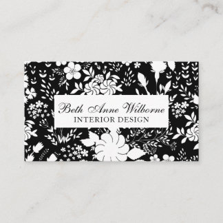 Interior Designer Business Card (Black and White)