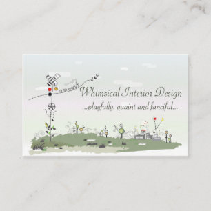 Interior Designer Business Card Whimsical