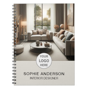 Interior Designer Business Logo Photo Professional Notebook